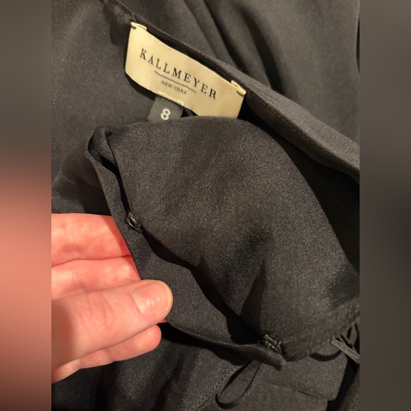 Kallmeyer Alyse Gusset Skirt in Black Silk Chiffon - Picture 6 of 9